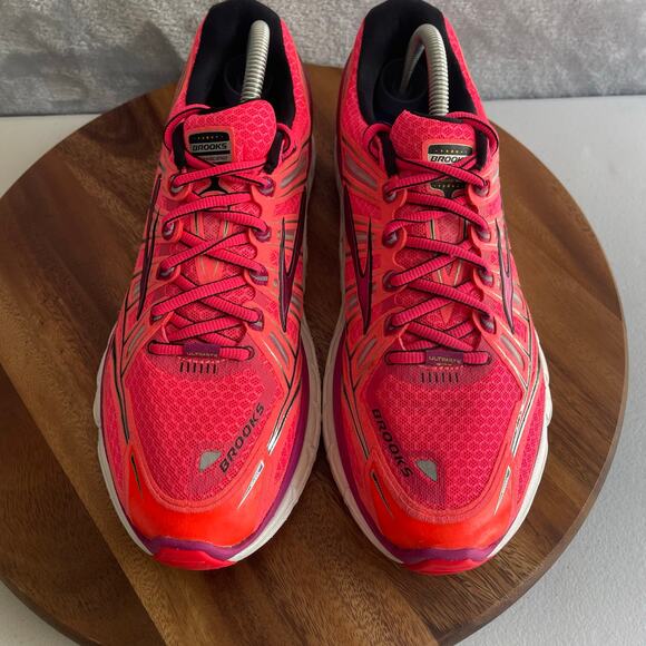 Brooks Womens 11 Transcend Ultimate Ride 1201501B878 Pink Running Shoes Sneakers - Picture 4 of 16